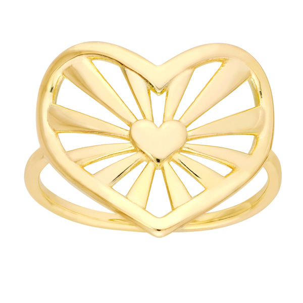 Midas Chain heart ring