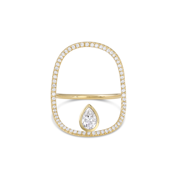 White space diamond ring White space diamond ring