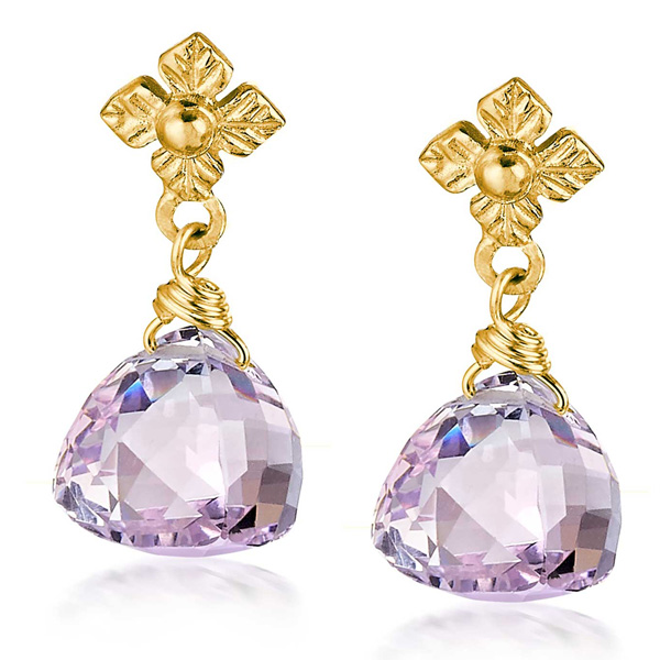 Anatoli amethyst earrings