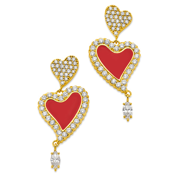 Buddha Mama heart earrings