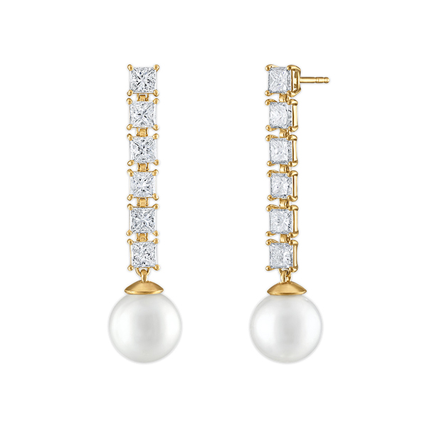 Jade Ruzzo pearl earrings