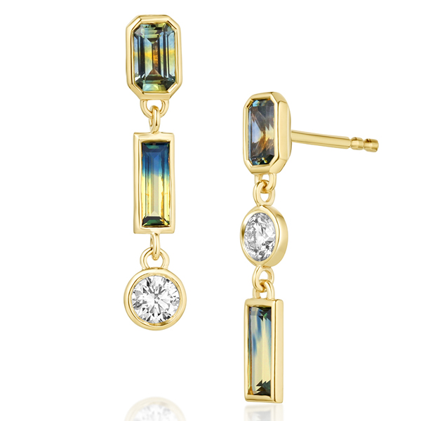 Marrow Fine sapphire dangle earrings