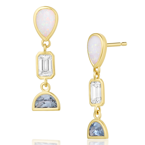 Marrow opal dangle earrings