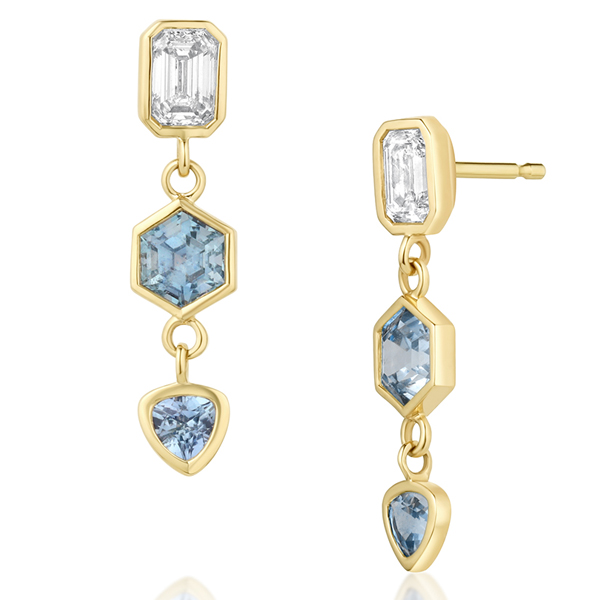 Marrow sapphire earrings