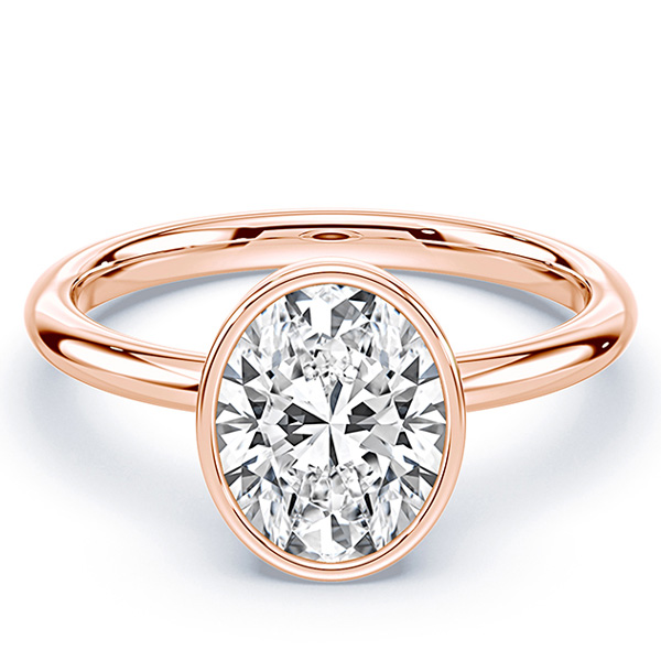 Plum Diamonds oval engagement ring