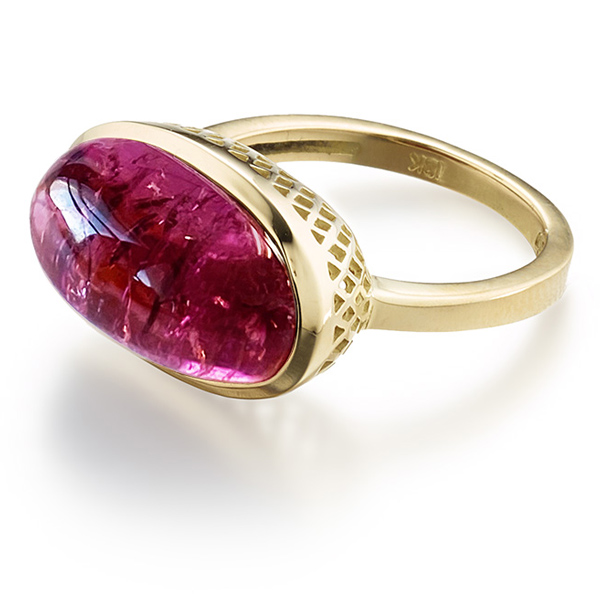 Ray Griffiths pink tourmaline ring