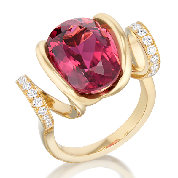 Renisis tourmaline Curl ring