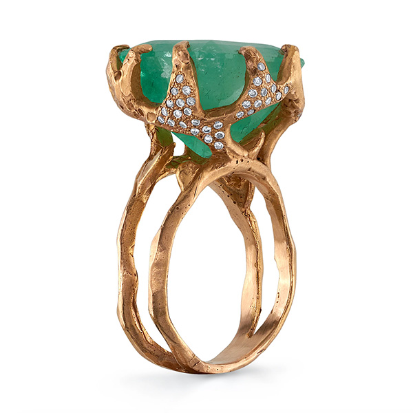 Roseark Stem Thorne emerald ring