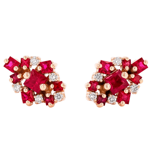 Suzanne Kalan ruby studs