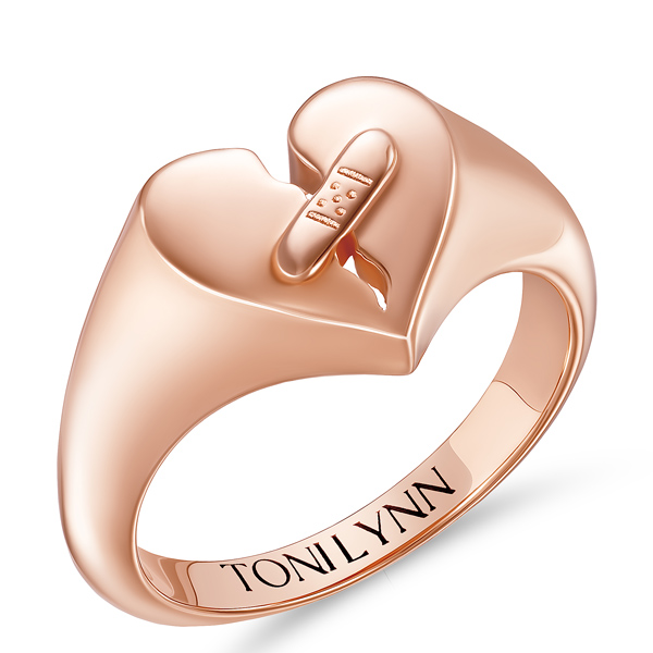 Toni Lynn Healing Heart signet ring
