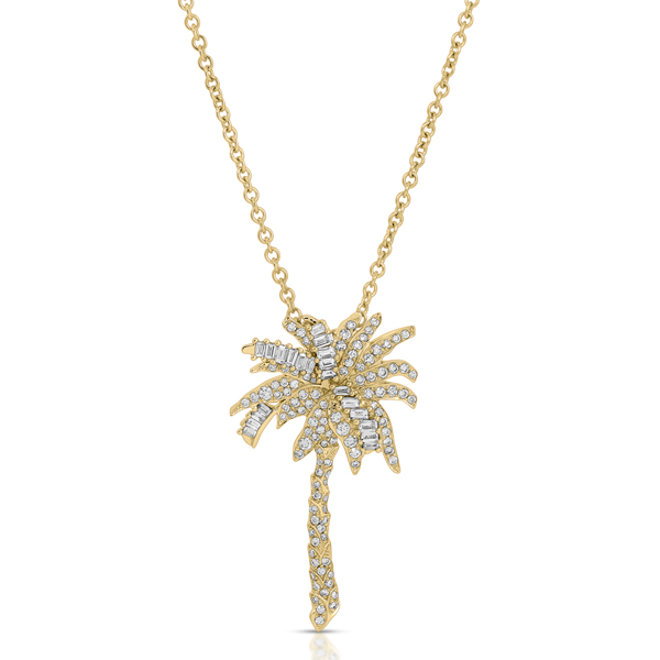 Anita Ko diamond palm tree pendant