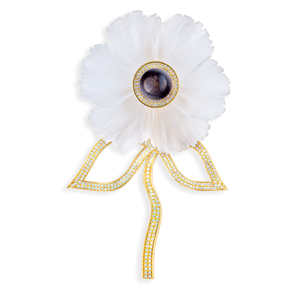 Brenda Smith flower brooch