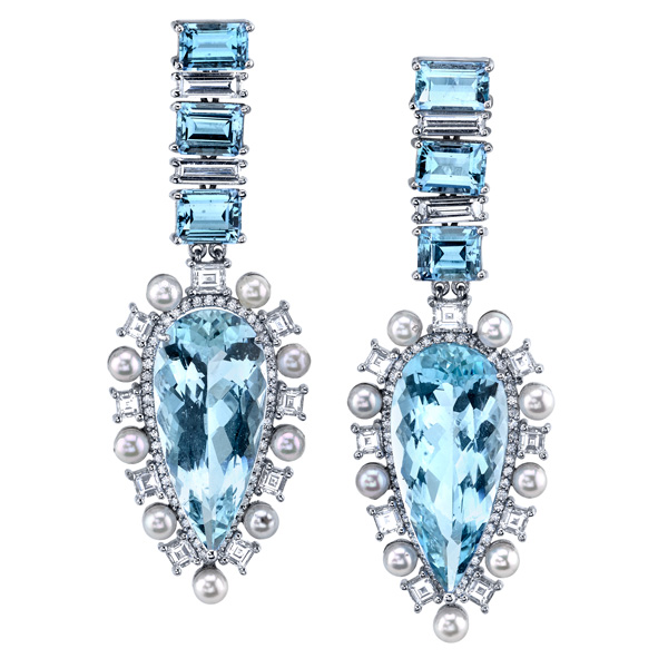 Dena Kemp aquamarine earrings