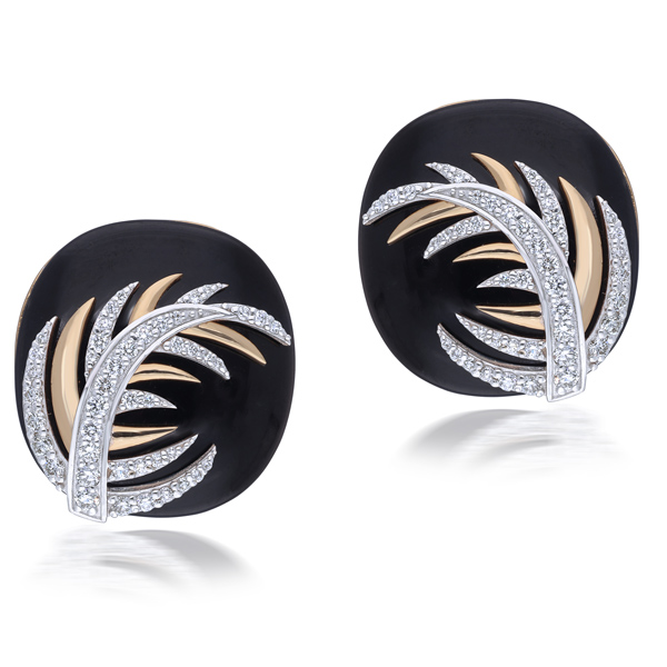 H Ajoomal palm tree earrings
