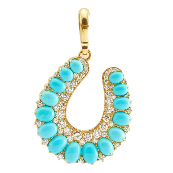 Jenna Blake turquoise horseshoe