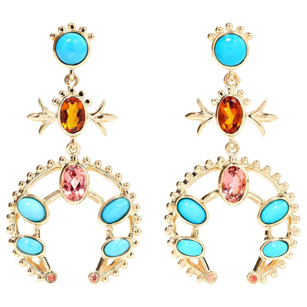 Marlo Laz squash blossom earrings