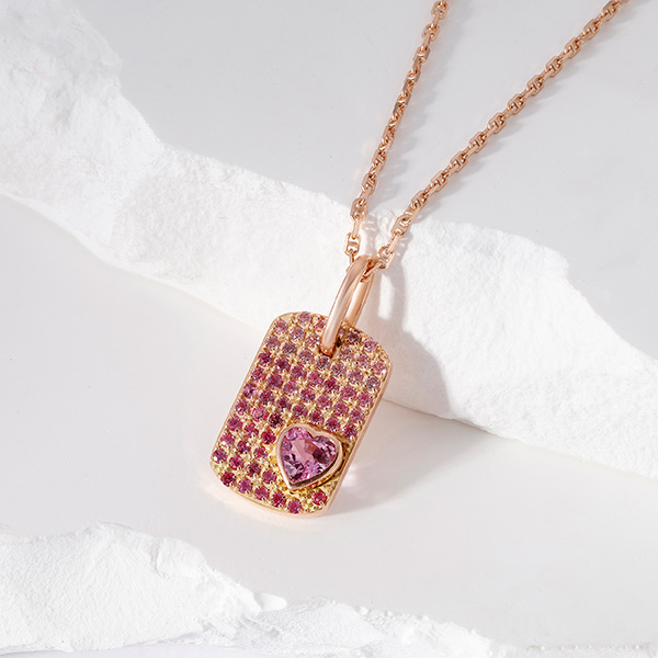 Mehdi pink Sapphire Necklace