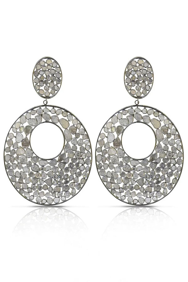 S. Carter Designs disco diamond earrings