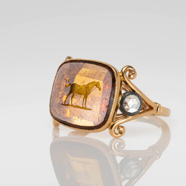 Seal Scribe Golden Pony ring