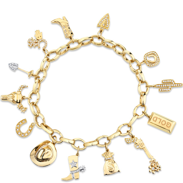 Sydney Evan Western charm bracelet