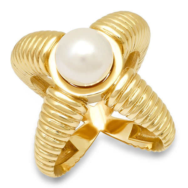 Ward pearl ring