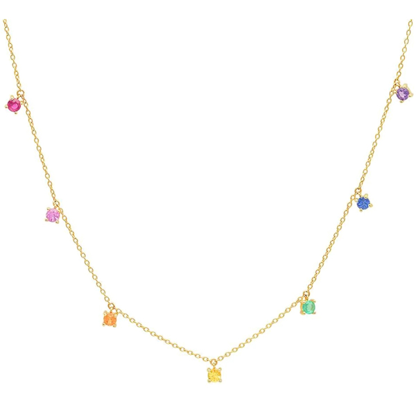 Eriness rainbow charm necklace