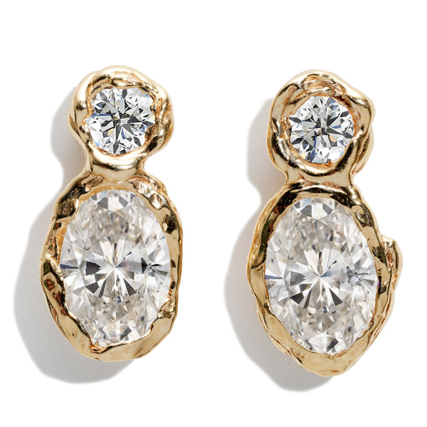 Fie Isolde Alfa diamond earrings