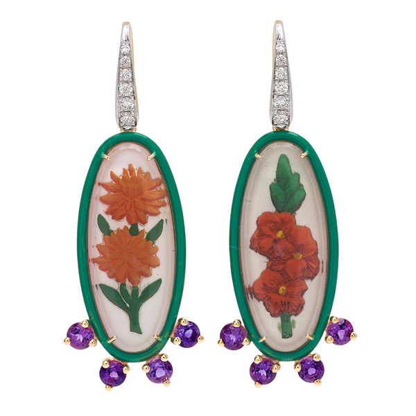Francesca Villa Begonia earrings