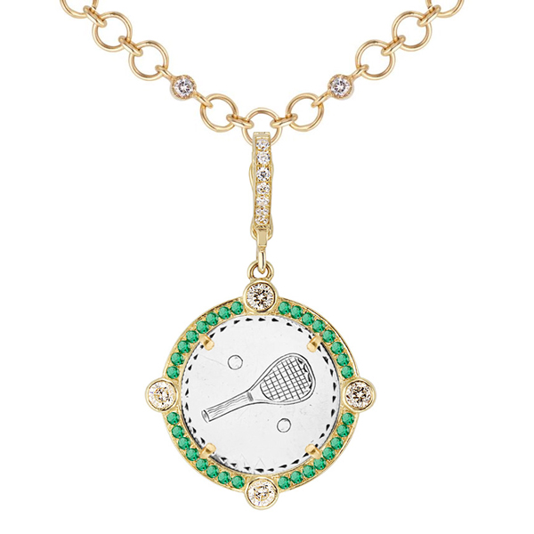 Heavenly Vices tennis racket necklace