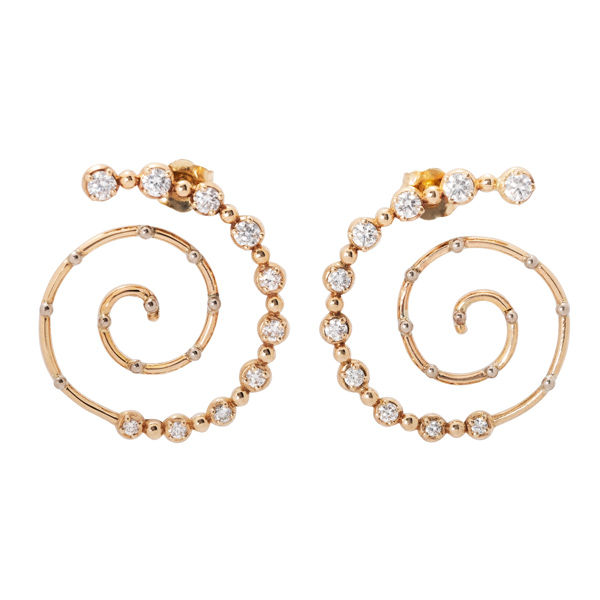 Nijma M spiralize earrings