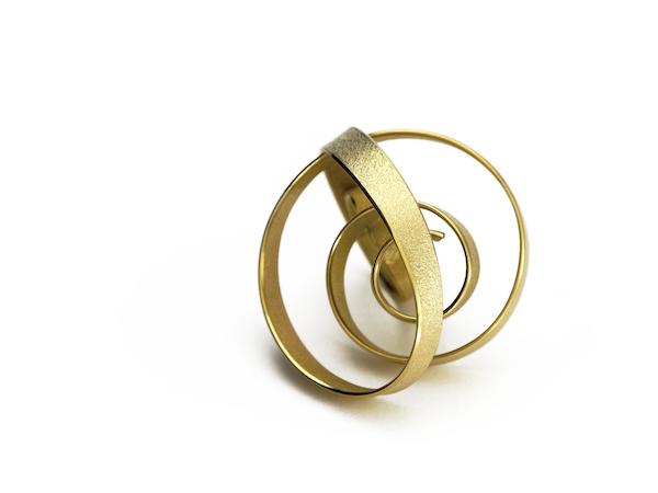 Rose #2 ring, 2017, in 18k gold, price on request; Ute Decker