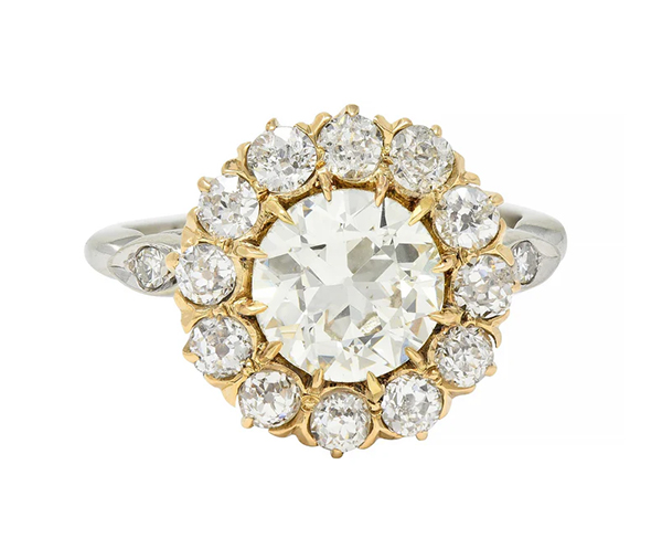 Wilsons Estate Jewelry diamond cluster ring