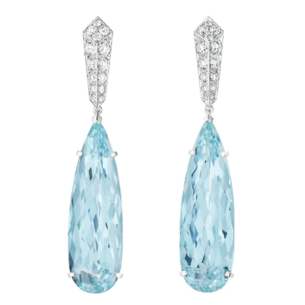 Boucheron blue infini aqua earrings