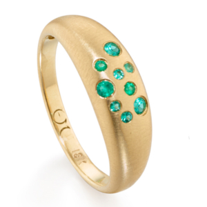 Elizabeth Moore Fairy Dust emerald ring