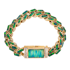Jacquie Aiche opal inlay bracelet
