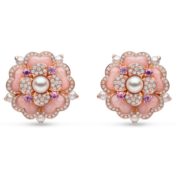 Yoko London Cleopatra flower earrings