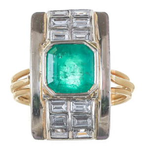 FFR Vintage emerald ring