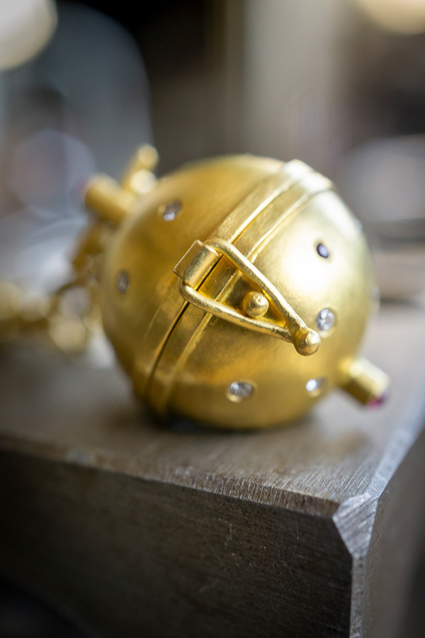 Dale Hernsdorf Mars orb locket Dale Hernsdorf Mars orb locket