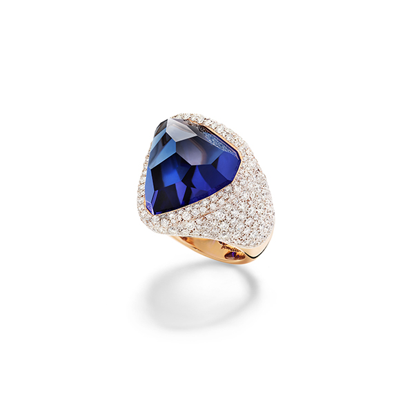 Pomellato High Jewelry Asimmetrico Tanzanite ring