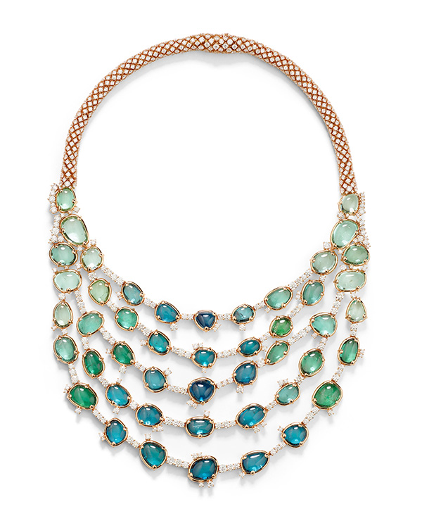 Pomellato High Jewelry Lagoon Bavarole necklace
