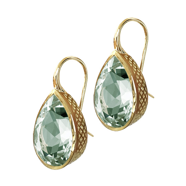 Ray Griffiths pistachio earrings