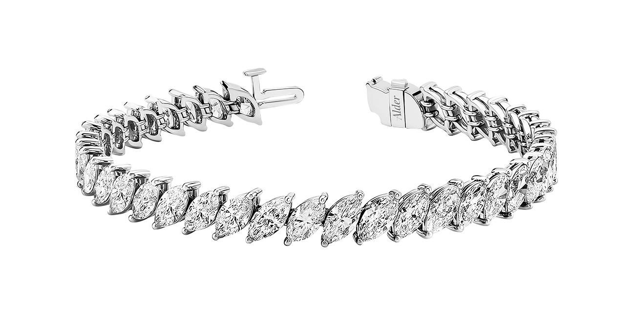 Alder Fine Jewellery marquise tennis bracelet