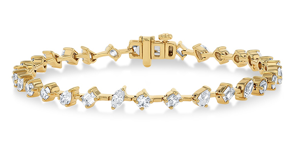Ashi mixed cut diamond bracelet