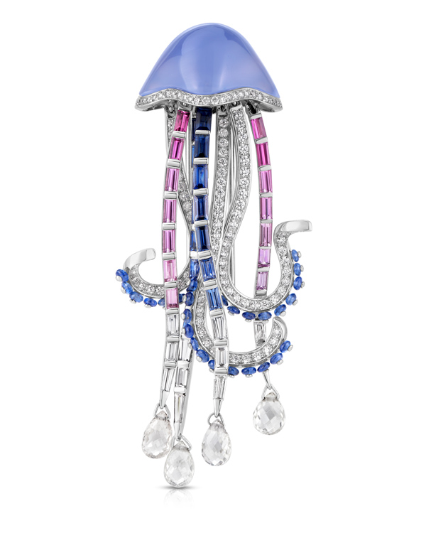 Cicada jellyfish brooch