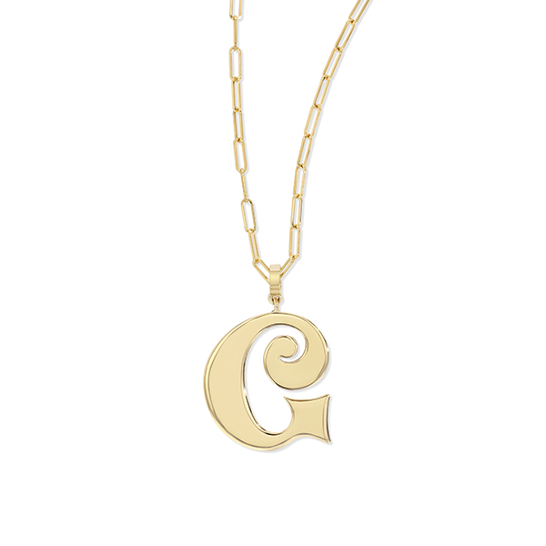 Future Fortune Groovy Initial necklace