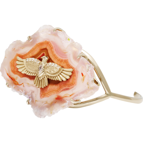 Jacquie Aiche Thunderbird pink agate cuff