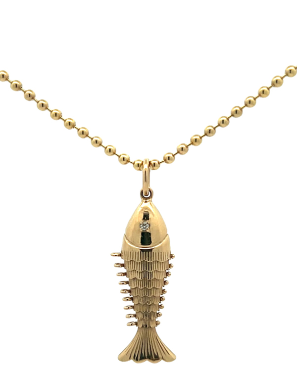 Lyman mini articulating fish pendant