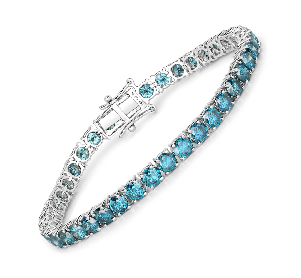 Quintessence blue diamond bracelet