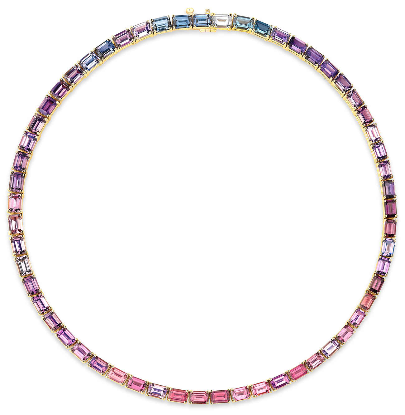 Rahaminov spinel tennis necklace