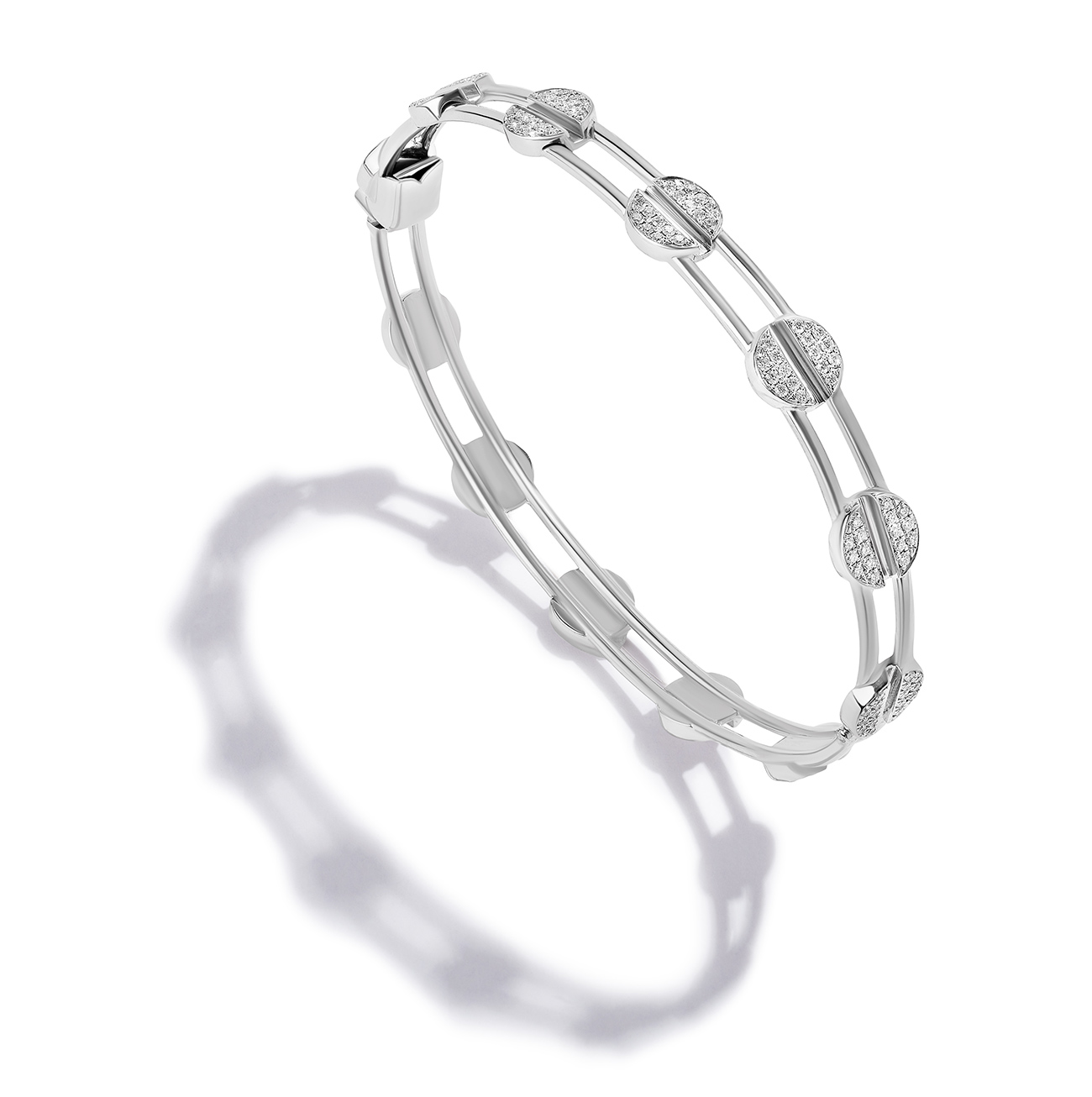 Renato Cipullo white gold diamond bangle